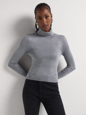 Ribbed Poloneck Jersey