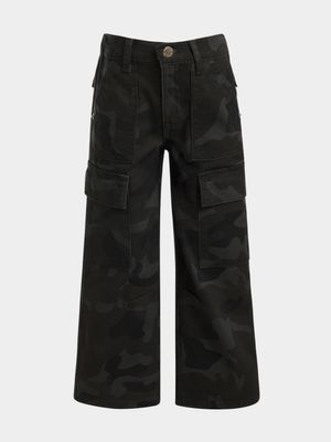 Younger Boys Camo Cargo Trousers