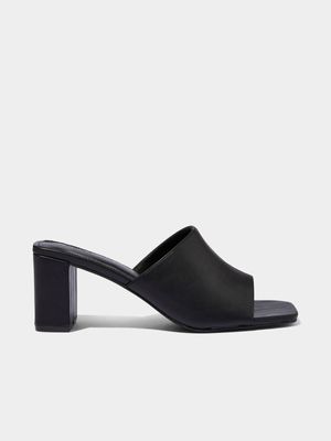 Women's Cotton On Black Eden Mule Block Heels