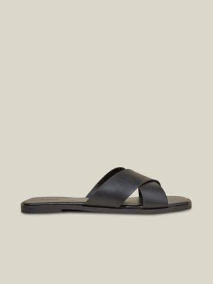 Women's Cotton On Black Cloverly Crossover Slides