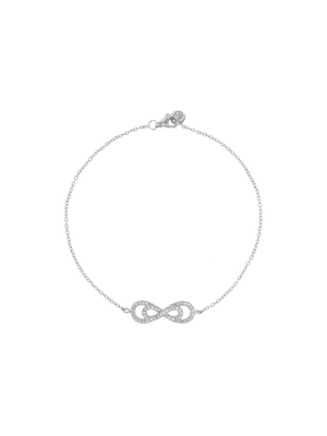 Sterling Silver Double Infinity Bracelet