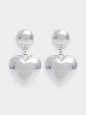 Chunky Heart Drop Earrings