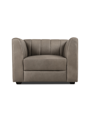 alexa 1 seater leather okovango grey