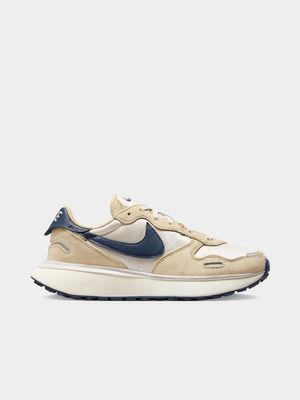 Nike Women's Phoenix Waffle Beige/Navy Sneaker