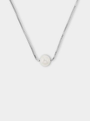 Sterling Silver & Freshwater Pearl Simplicity Necklace