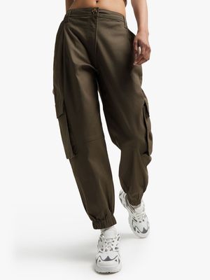 Women's Green Utility Pants