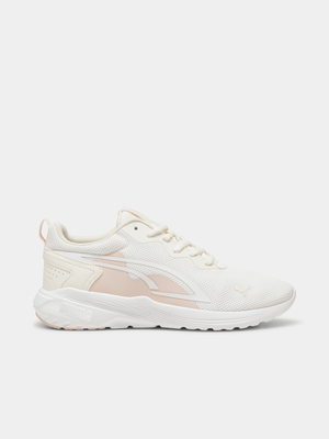 Womens Puma All Day Active Cream/Pink Running Shoes