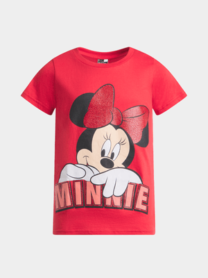 Jet Older Girls Red Minnie Mouse T-Shirt