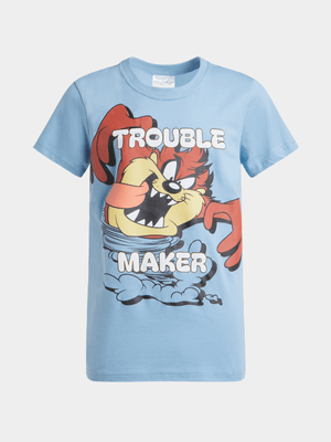 Jet Older Boys Blue Tasmanian Devil T-Shirt