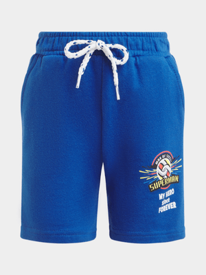 Jet Younger Boys Blue Superman Shorts