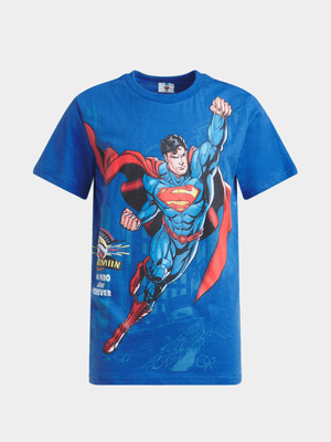 Jet Older Boys Blue Superman T-Shirt