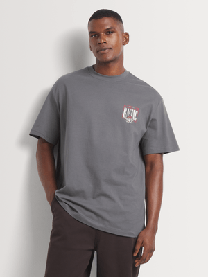 Men's Markham Racing Graphic Grey T-Shirt