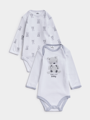 Jet Baby White Bear 2 Pack Bodyvest