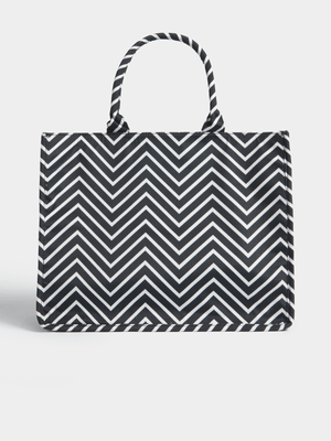 Jet Women's Black/White Tote Bag