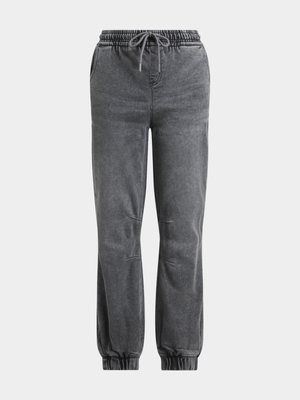 Jet Olderr Boys Grey Cuffed Jeans