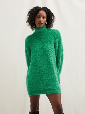 Women's Canvas Fluffy Knitwear Tunic