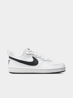 Junior Grade-School Nike Court Borough Low White/Black Sneakers