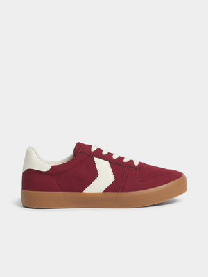 Jet Teen Boys Burgandy Sneaker