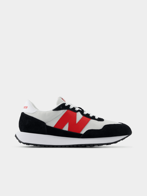 Mens New Balance 237 Black/White/Red Sneakers