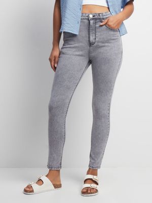 Women's Light Grey Skinny Jeans