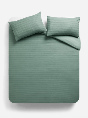 Jet Home Sage Anglaise Duvet Cover Set Queen