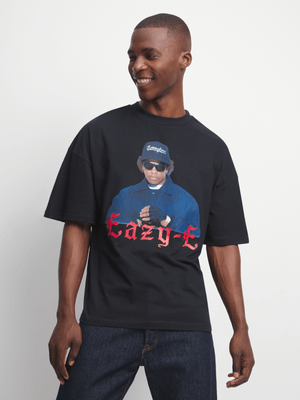 Jet Men's Black Eazy-E Graphic T-Shirt