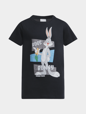 Jet Older Boys Black Bugs Bunny T-Shirt