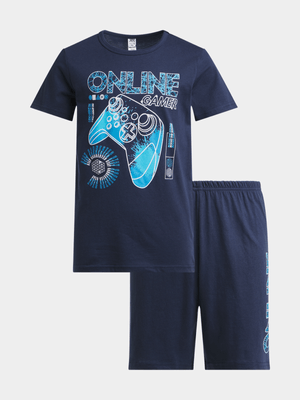 Jet Older Boys Navy Online Gamer PJ Set