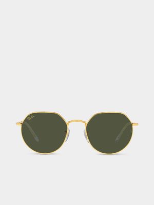 Ray-Ban Gold Jack 53 Sunglasses