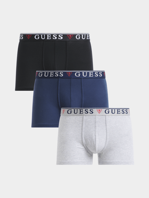 Men's Guess Multi Brian Hero 3Pack Boxer Trunks