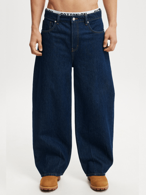 Men's Cotton On Blue Baggy Balloon Jeans