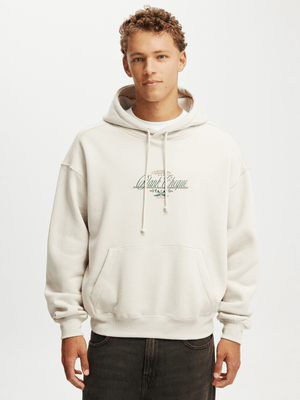 Men's Cotton On CREAM Box Fit Graphic Hoodie