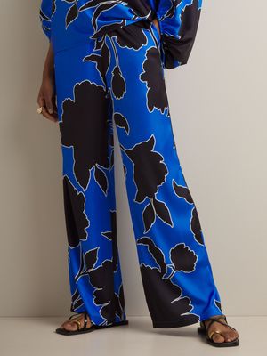 Women's Iconography Co-ord Satin Wide Leg Pants