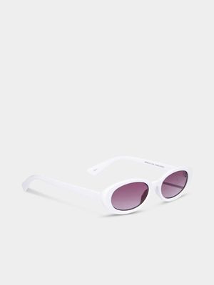 Women's Cotton On Natural Ophelia Oval Sunglasses