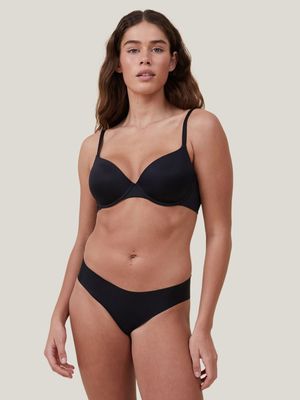 Women's Cotton On Black The Invisible Bikini Briefs