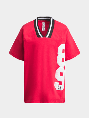 Jet Younger Boys Red Oversized Soccer T-shirt