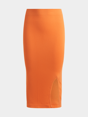 Jet Teen Orange Mini Seamless Skirt