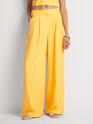 WIDE LEG PLEATED AIRFLOW ORANGE