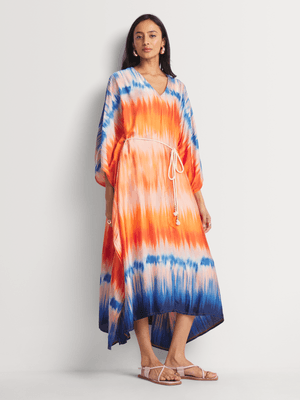 Kaftan Ombre Cobalt/Orange