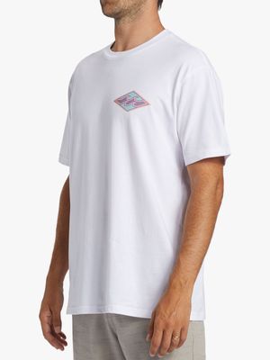 Men's Billabong White Crayon Wave T-Shirt