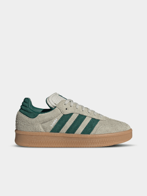 adidas Originals Men's Samba XLG Beige/Green Sneaker