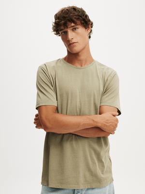 Men's Cotton On Green Organic Regular Fit Crew T-Shirt