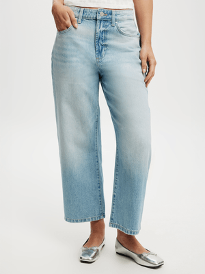 Women's Cotton On Blue Wide Crop Jeans