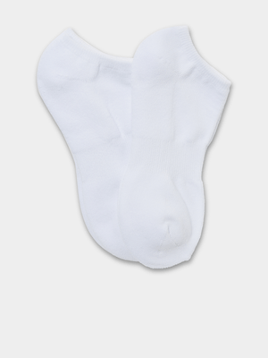 Men's Cotton On White Ankle 2 Pack Socks