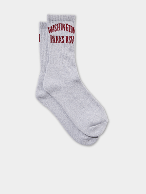 Men's Cotton On Grey Graphic Socks