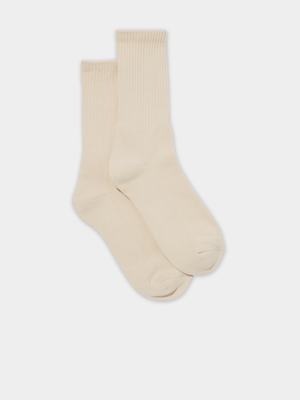 Men's Cotton On Beige Essential Socks