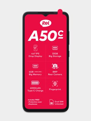 Itel A50C Dual Sim + FREE 15GB Telkom Sim