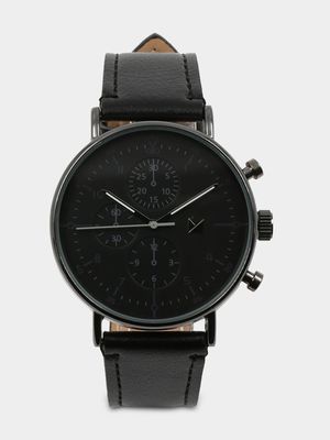 Men's Markham Classic Formal Aviator Black Watch