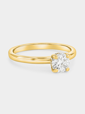 Yellow Gold 0.70ct Lab Grown Diamond Solitaire Ring