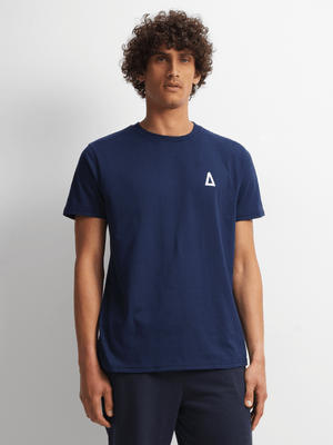 Mens APX Navy Essential Tee